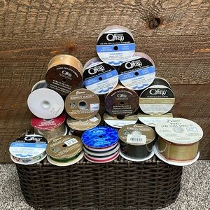 Assorted Crafting Ribbon | Various Widths & Lengths | Bundle of 18 | NWT